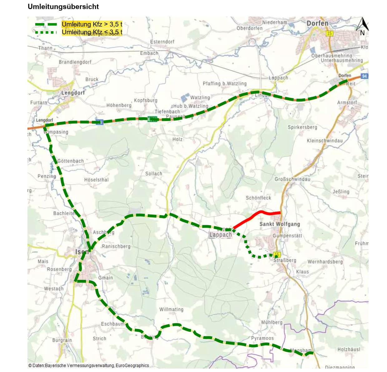 Umleitung ED 18 Umleitung ED 18